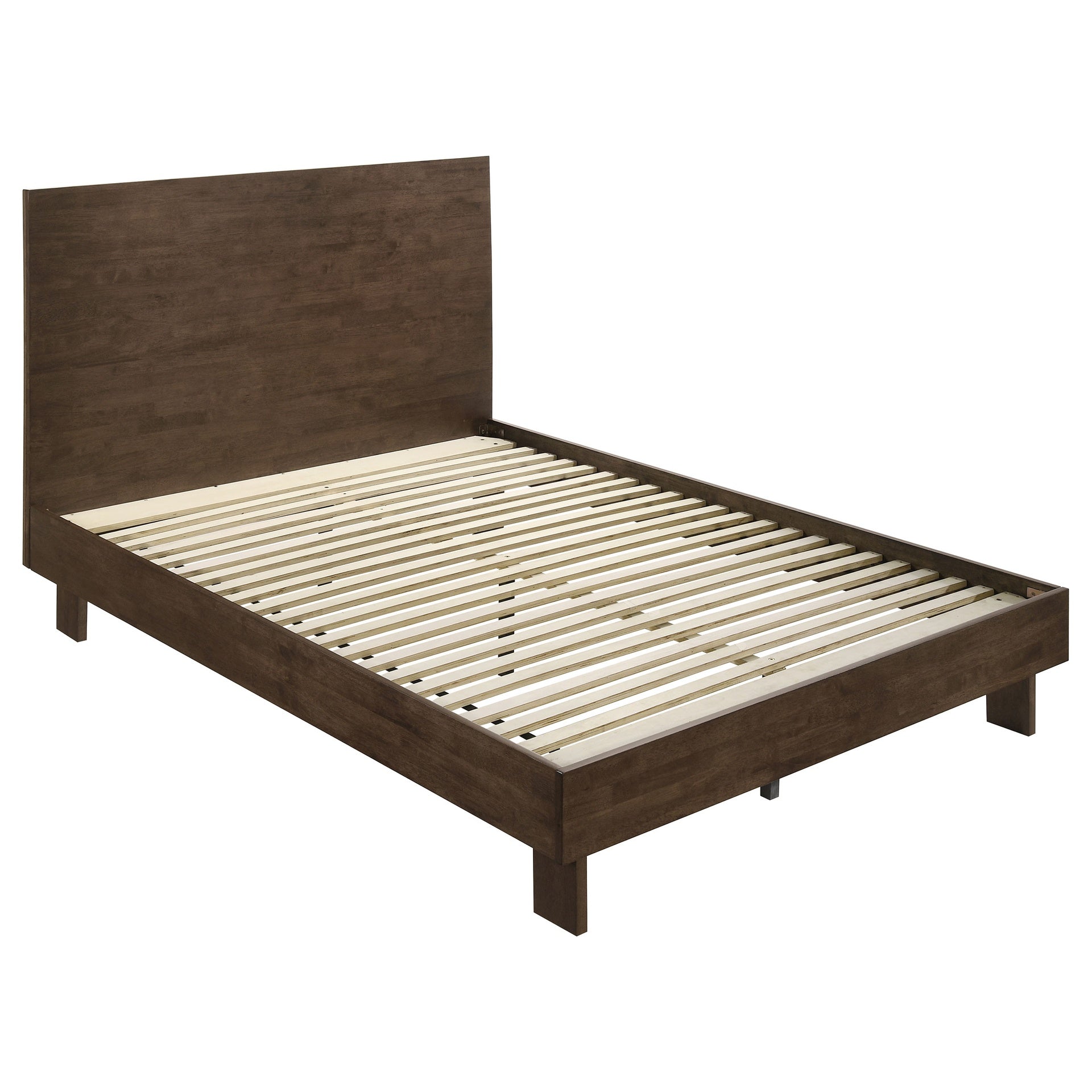 Hemlock Warm Brown Queen Platform Panel Bed