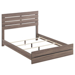 Geary Oak 4-piece Slatted Headboard Panel Bedroom Set