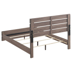 Geary Oak 4-piece Slatted Headboard Panel Bedroom Set