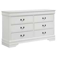 Frances White 6-drawer Dresser