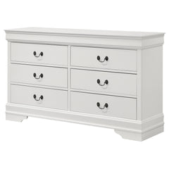 Frances White 6-drawer Dresser
