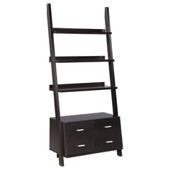 Shasta Cappuccino 5-Shelf Storage Ladder Bookshelf