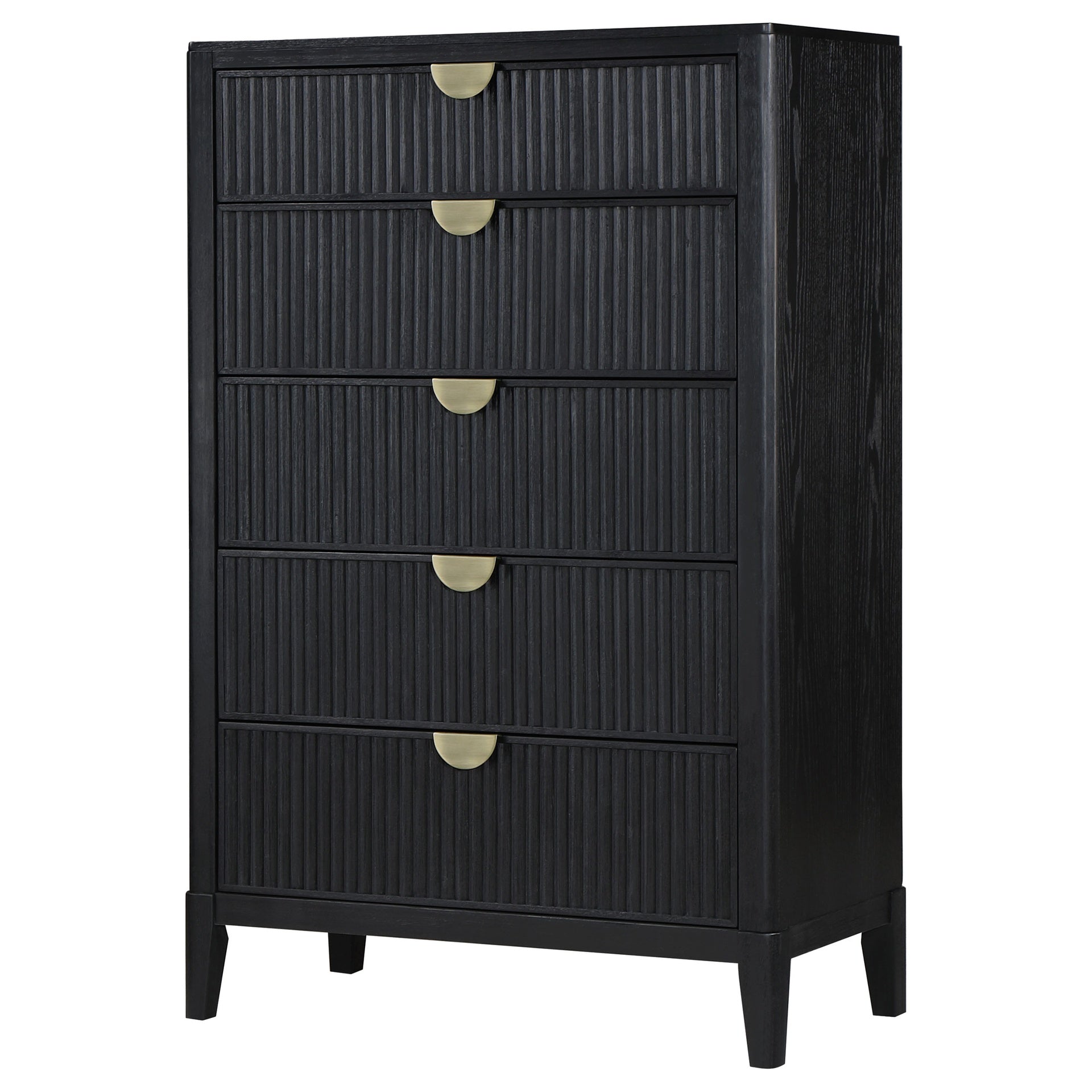 Mason Black 5-Drawer Chest