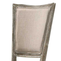 Beige and Reclaimed Grey Padded Seat Side Chairs (Set of 2)