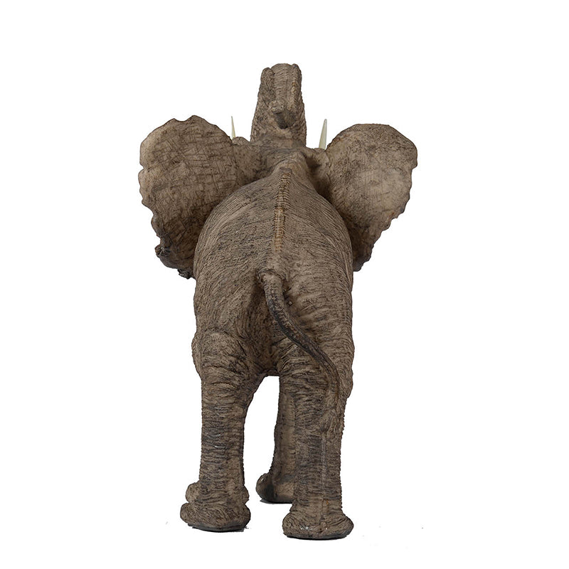 15x8x12" Tai Polyresin Elephant Accent,Trumpeting