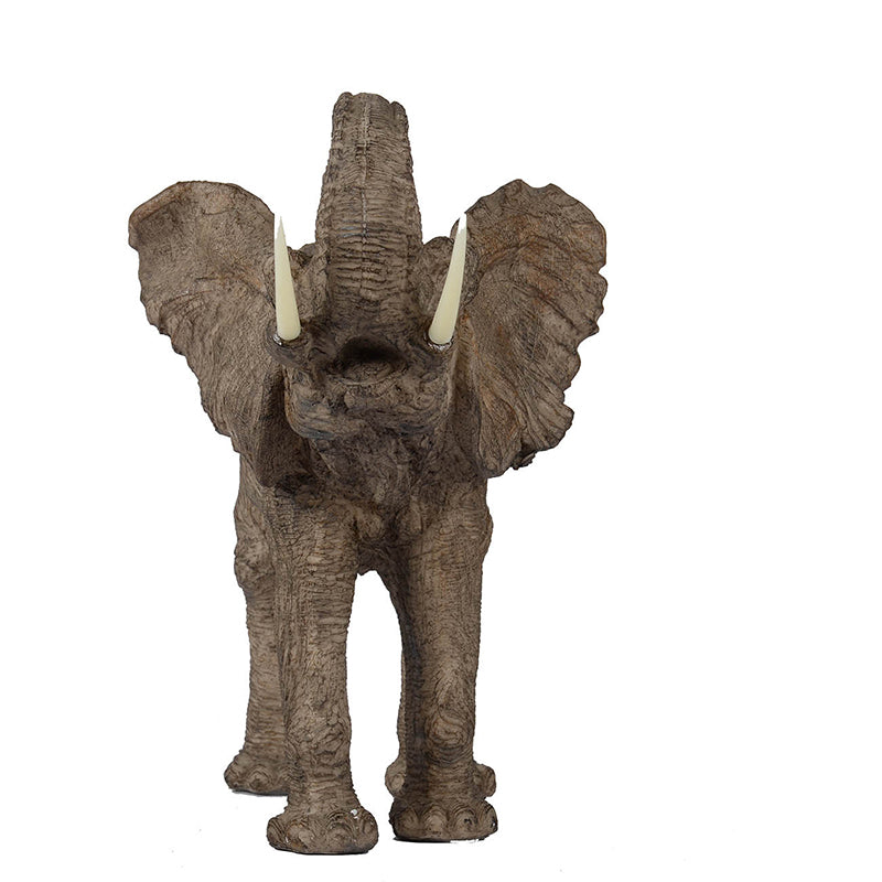 15x8x12" Tai Polyresin Elephant Accent,Trumpeting