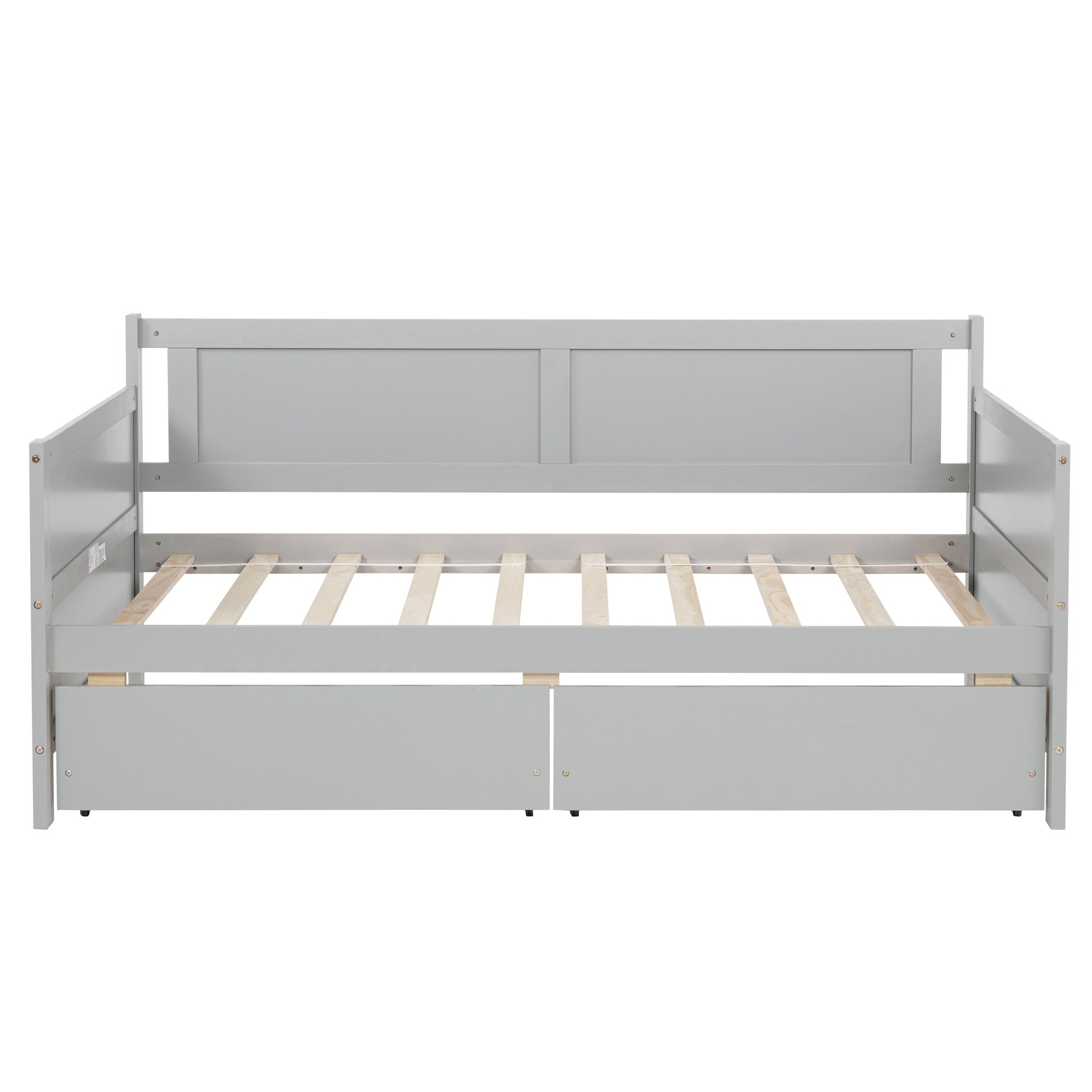Twin Size Pine Wood Daybed with two Storage Drawers ,Grey(OLD SKU:W50426286)