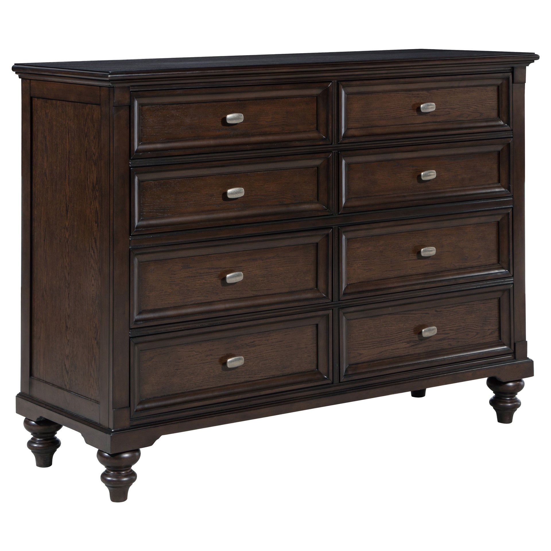 Berwick Dark Oak 8-drawer Dresser Cabinet