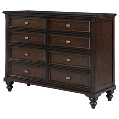 Berwick Dark Oak 8-drawer Dresser Cabinet