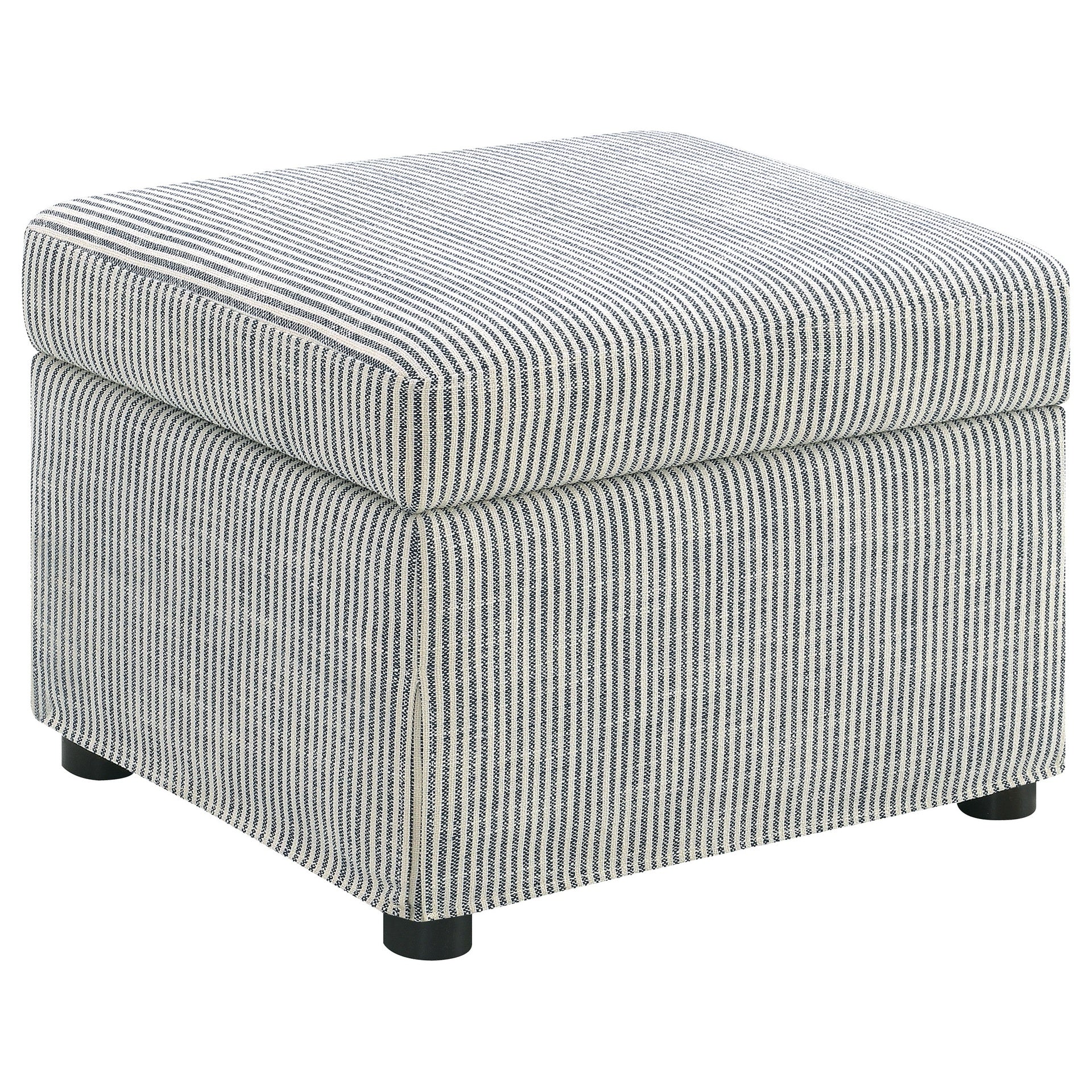 Merced Grey Upholstered Lift Top Storage Ottoman