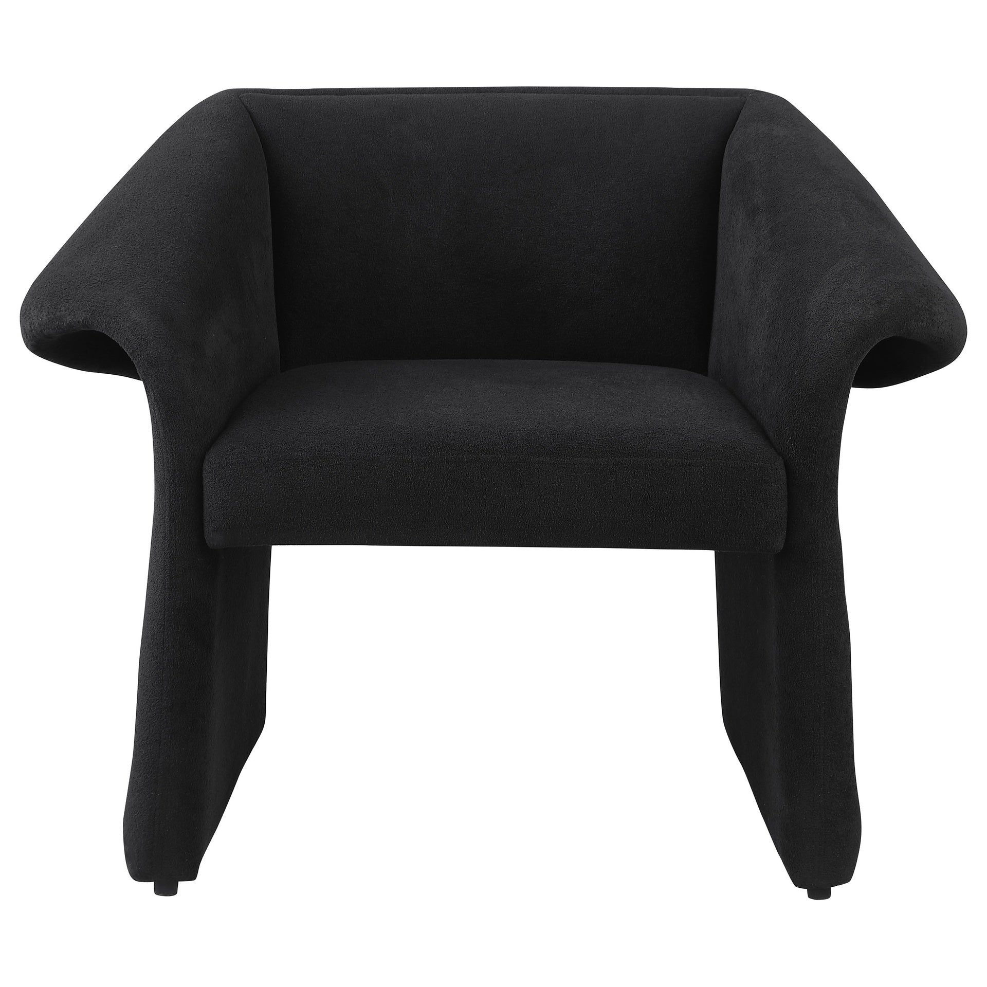 McDonald Black Upholstered Sloped Arm Accent Chair