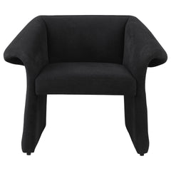 McDonald Black Upholstered Sloped Arm Accent Chair
