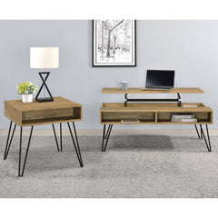 Golden Oak 2-piece Lift Top Coffee and End Table Set