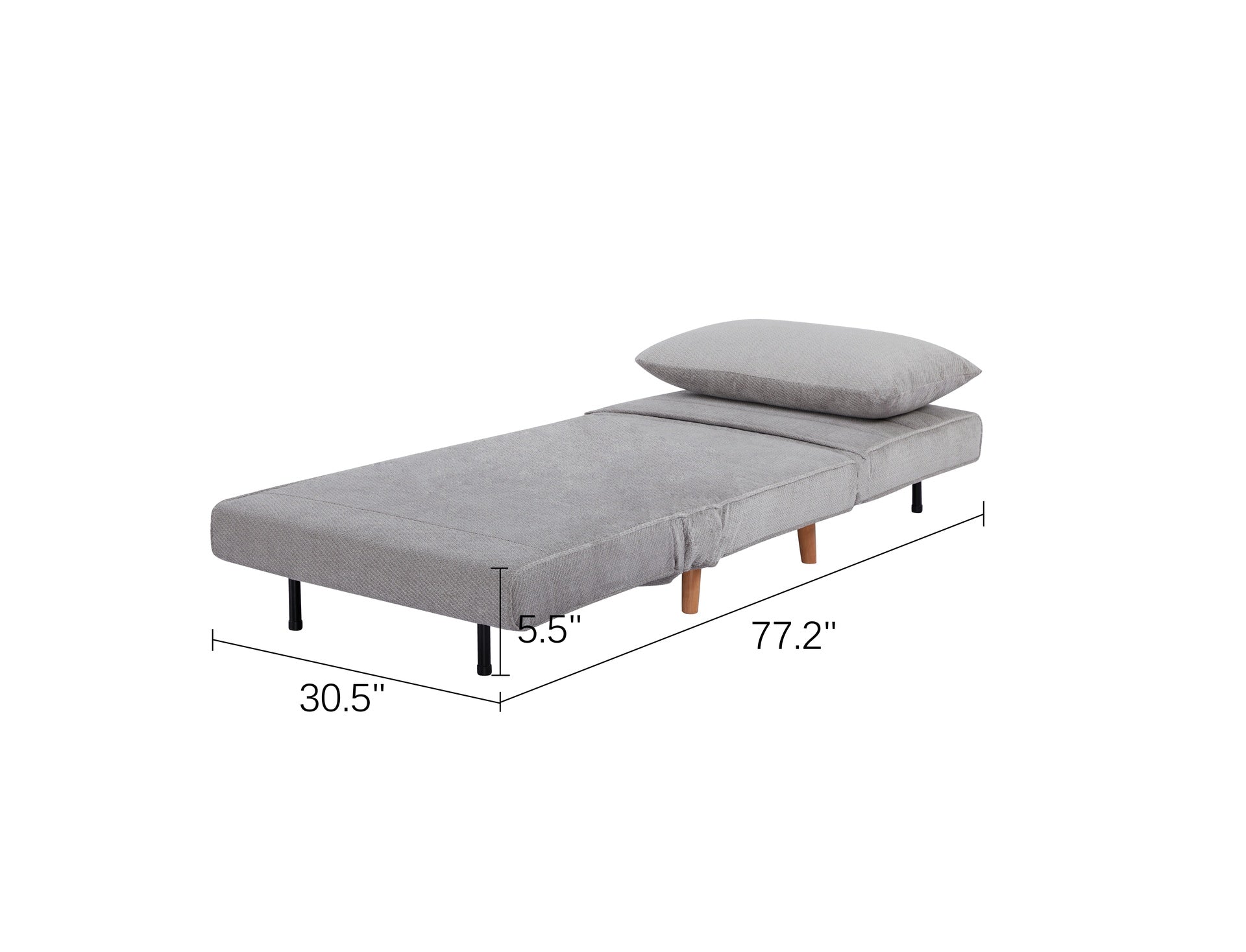 Sofa Bed– 3 in 1 Upholstered Accent Chair Bed-Convertible Sleeper Sofa Chair