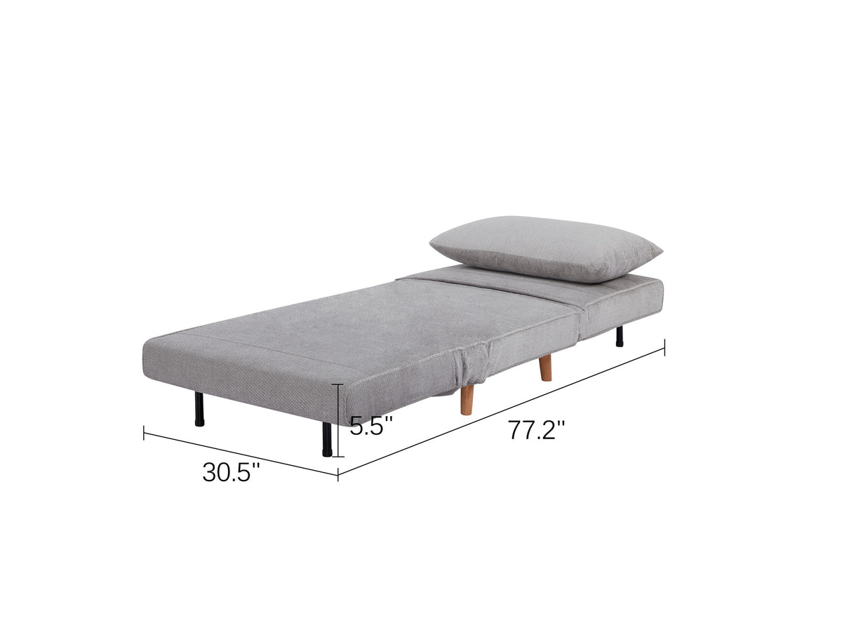 Sofa Bed– 3 in 1 Upholstered Accent Chair Bed-Convertible Sleeper Sofa Chair