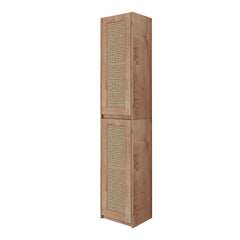 24" Bathroom Side Cabinet,Soft Close Doors,Float Mounting Design,(KD-Packing)