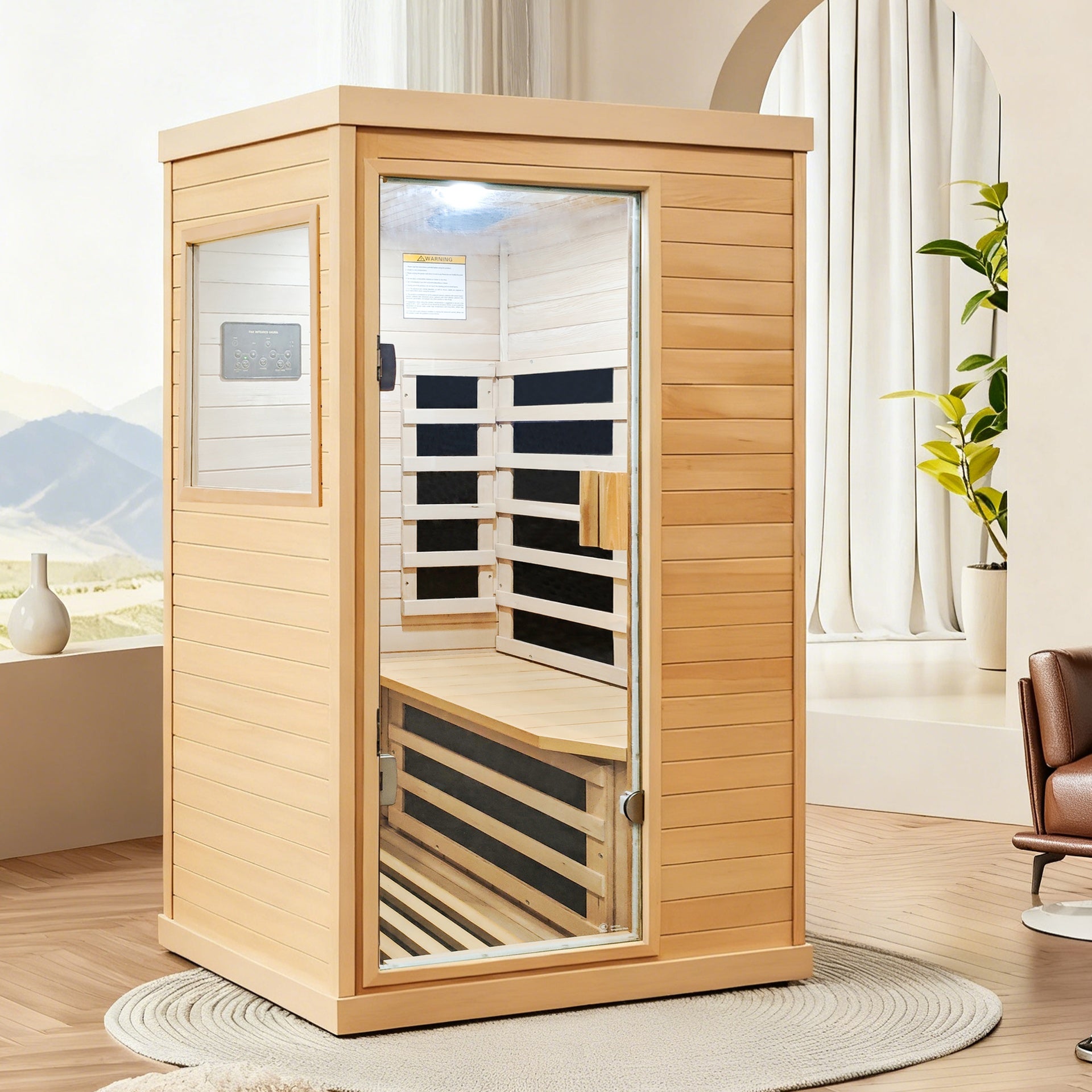 infrared sauna room single room