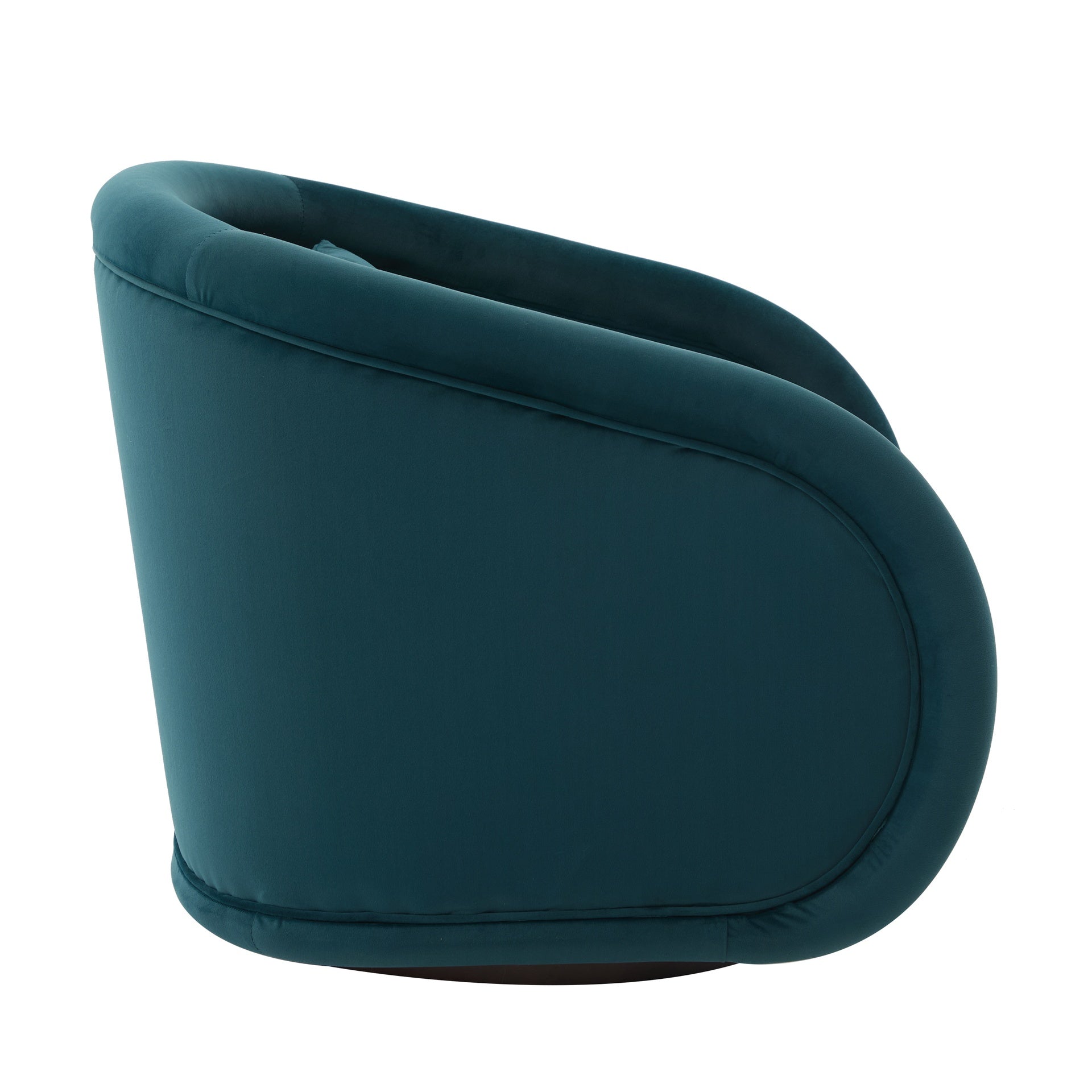 Swivel Accent Chair, 360-degree Swivel Barrel Chair with Velvet Fabric Upholstery, Comfy Pumpkin-Shaped Swivel Chair for Living Room, Bedroom, or Office