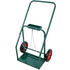 440lbs capacity Cylinder Cart,WELDING CYLINDER HAND TRUCK,Large Dual Oxygen Tank Cart Dolly With 10-Inch Solid Rubber Wheels