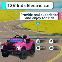 12V Kids Ride-On Car with Remote Control, 4-Wheel Shock Absorption, Multifunctional Music Player - Perfect Gift for Toddlers (3-6 Years Old)