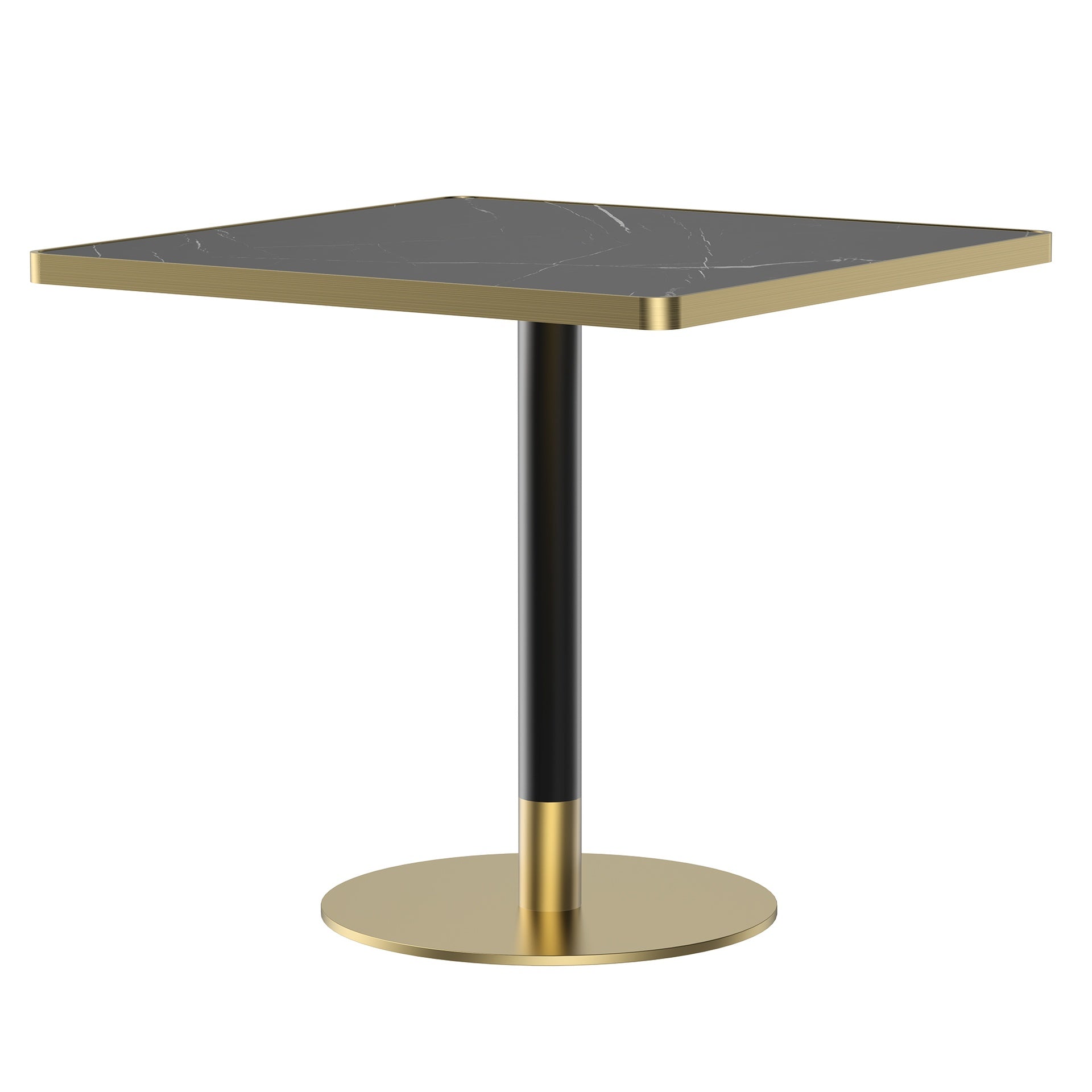 Square Modern Dinning Table 31.5 inches Bistro Table Tulip Table with Faux Marble top,Easy Assemble,Sturdy Metal Frame Diameter