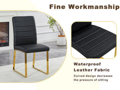 6-Pack - Heavy-duty chairs set: 2.1" thick cushion, iron frame, perfect for home or office. Classic colors, great value