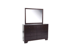 Modern Style 1pc Dresser Nine Drawers Brown Color Finish Bedroom Furniture