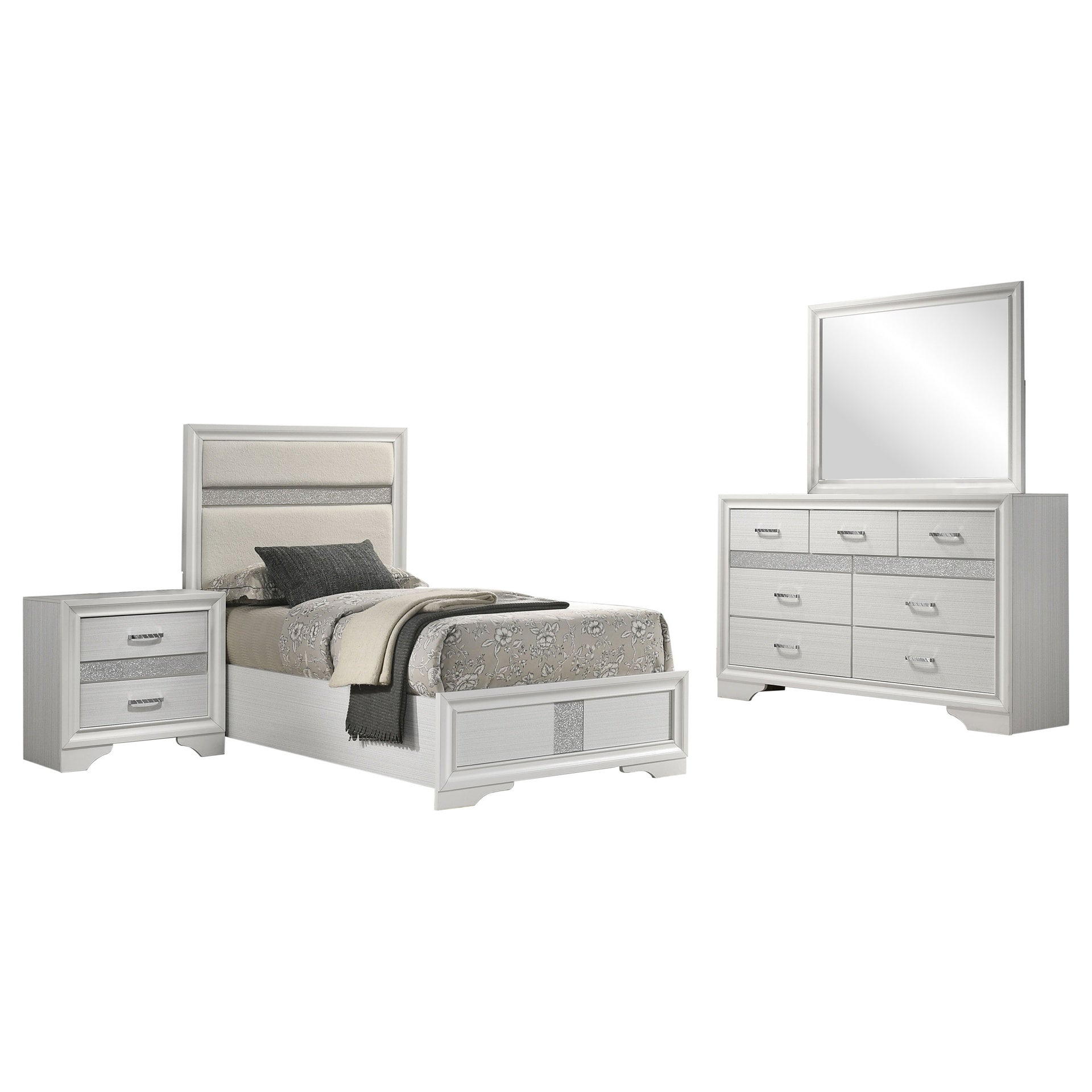 Annie White 4-piece Twin Bedroom Set
