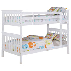 Madison White Twin Over Twin Bunk Bed