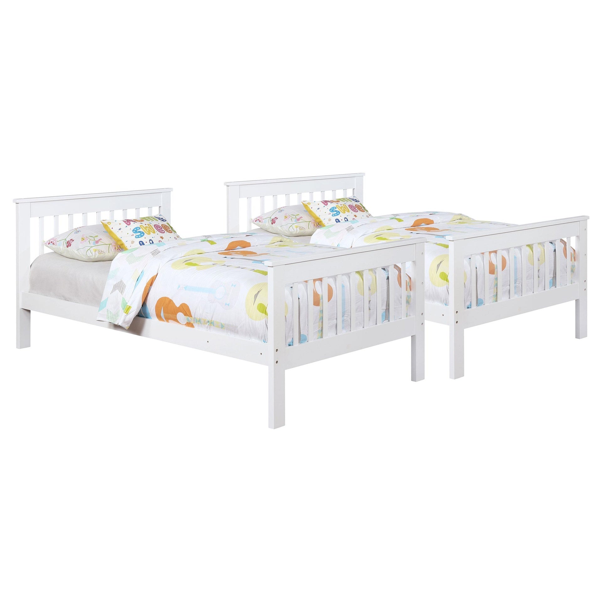 Madison White Twin Over Twin Bunk Bed