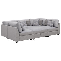 Lafayette Grey 6-piece Upholstered Sectional Sofa