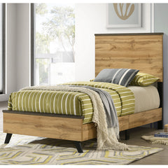 Georgina Natural Pine Twin Panel Bed