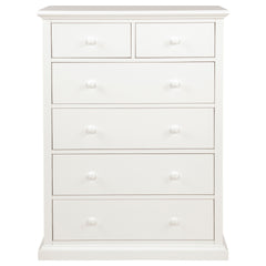 Anzio White 6-drawer Bedroom Chest of Drawers