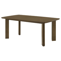 Crispin Brown Rectangular Wood Dining Table