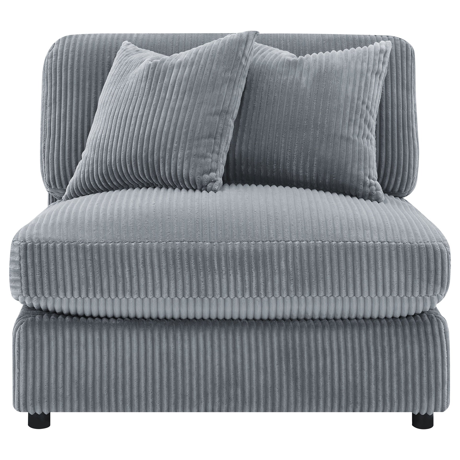 Cassidy Fog Upholstered Armless Chair