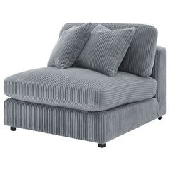 Cassidy Fog Upholstered Armless Chair