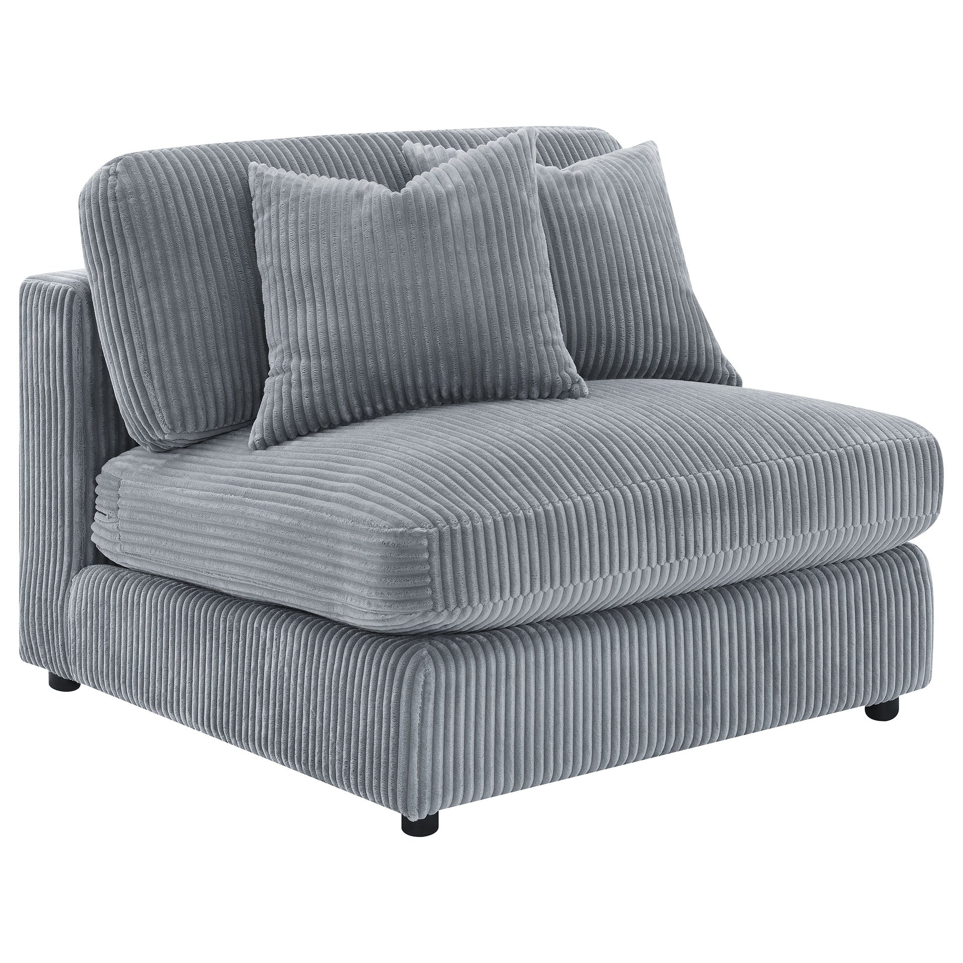 Cassidy Fog Upholstered Armless Chair