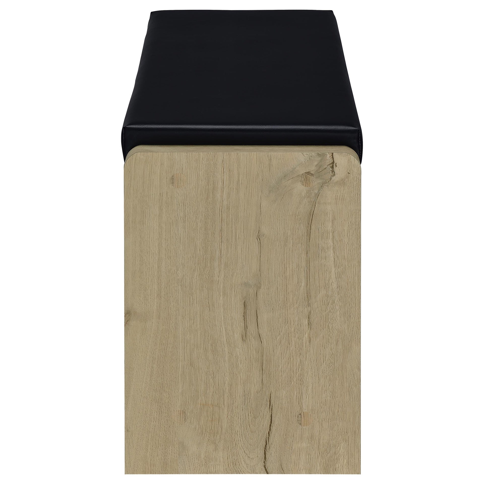 Astor White Oak Open Shelf Storage Bench