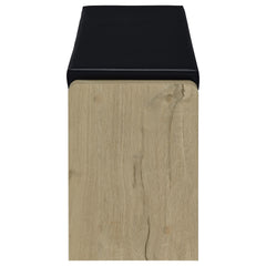 Astor White Oak Open Shelf Storage Bench