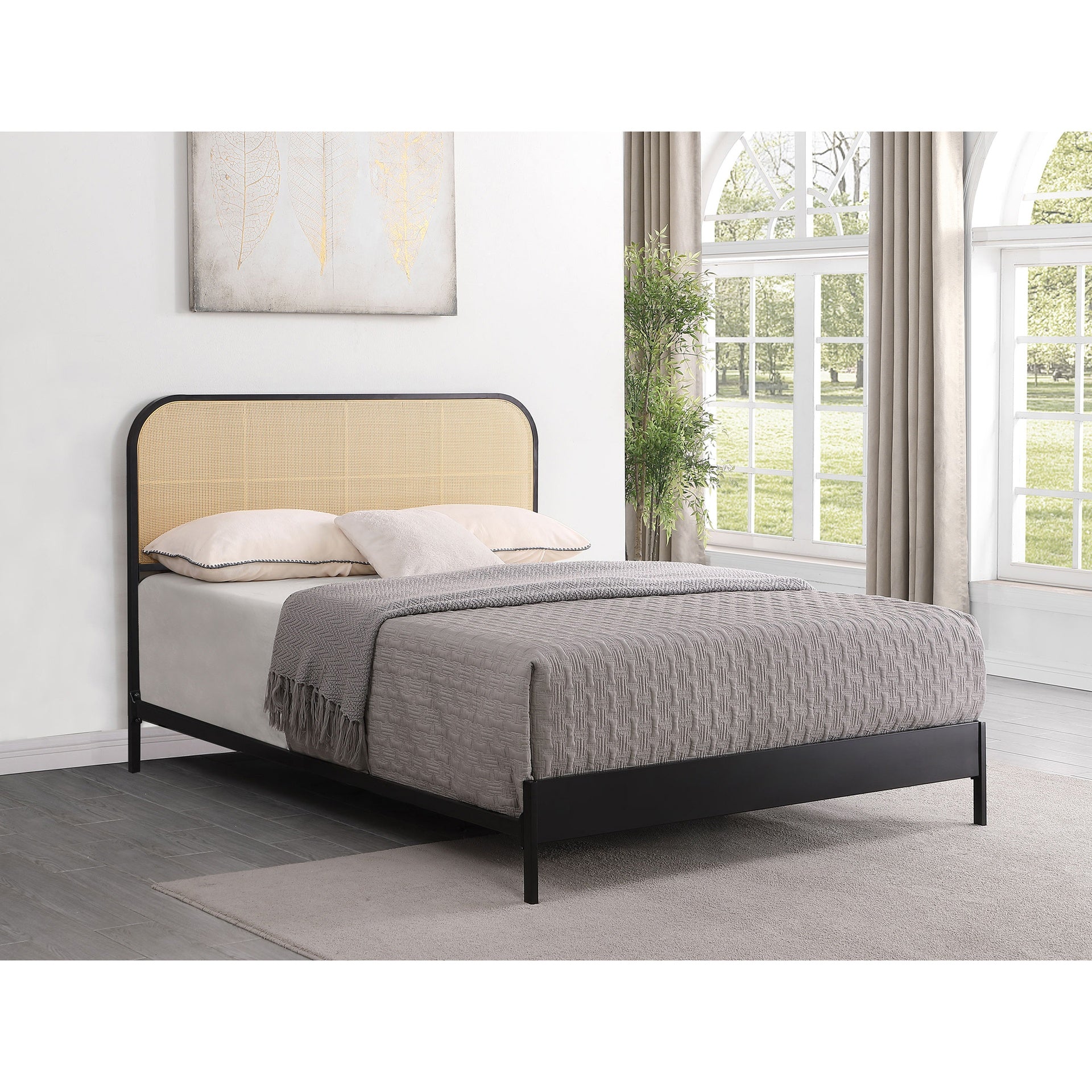 Kenneth Black Radio Weave Queen Bed