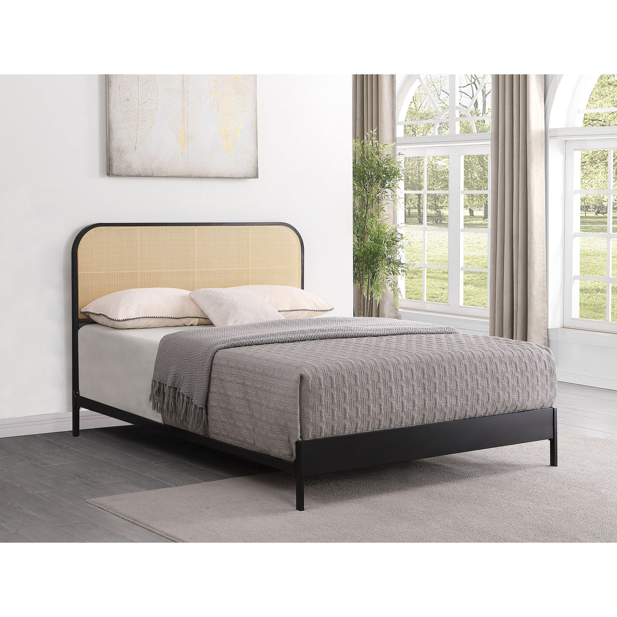 Kenneth Black Radio Weave Queen Bed