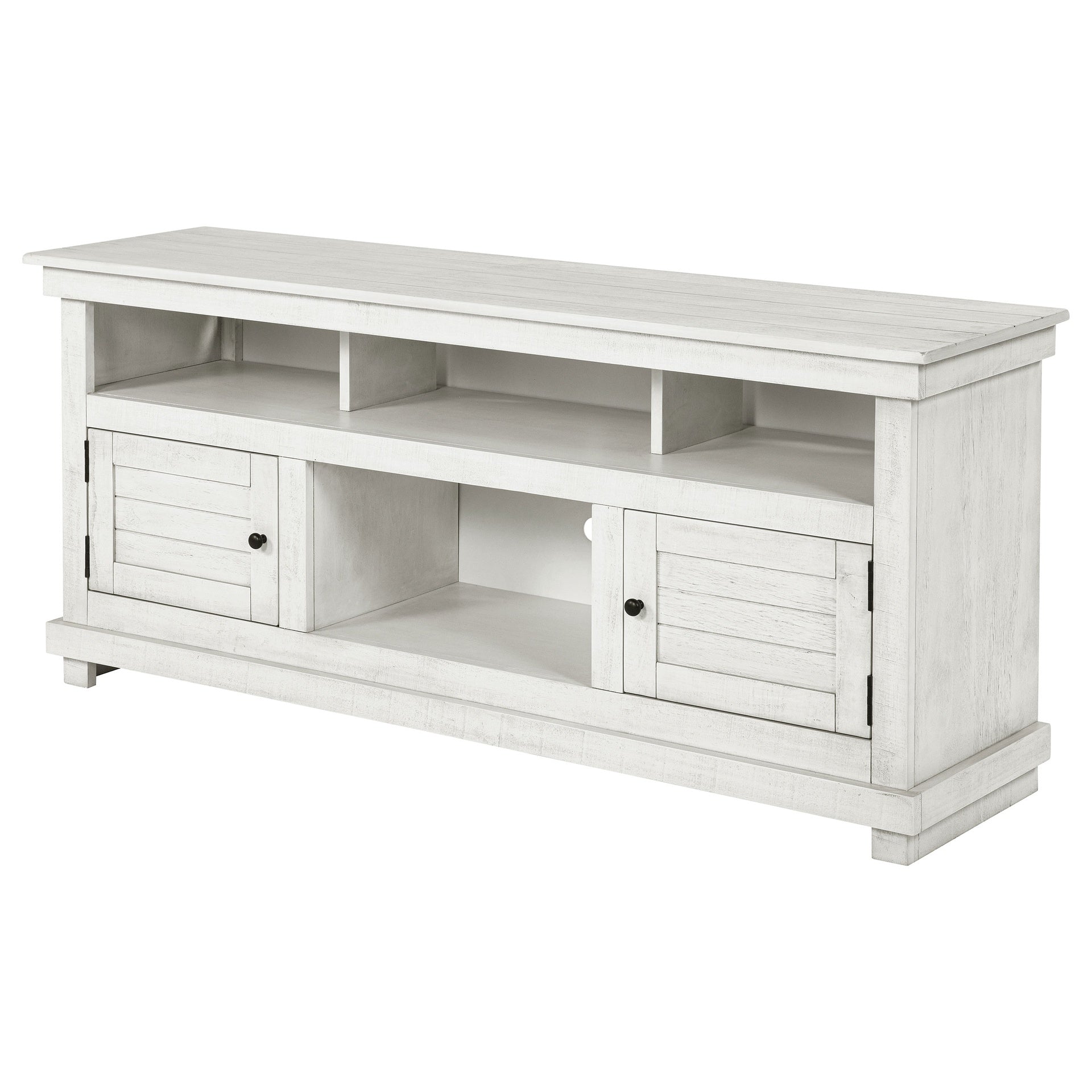 Castleton Distressed White 60-inch TV Stand Media Console
