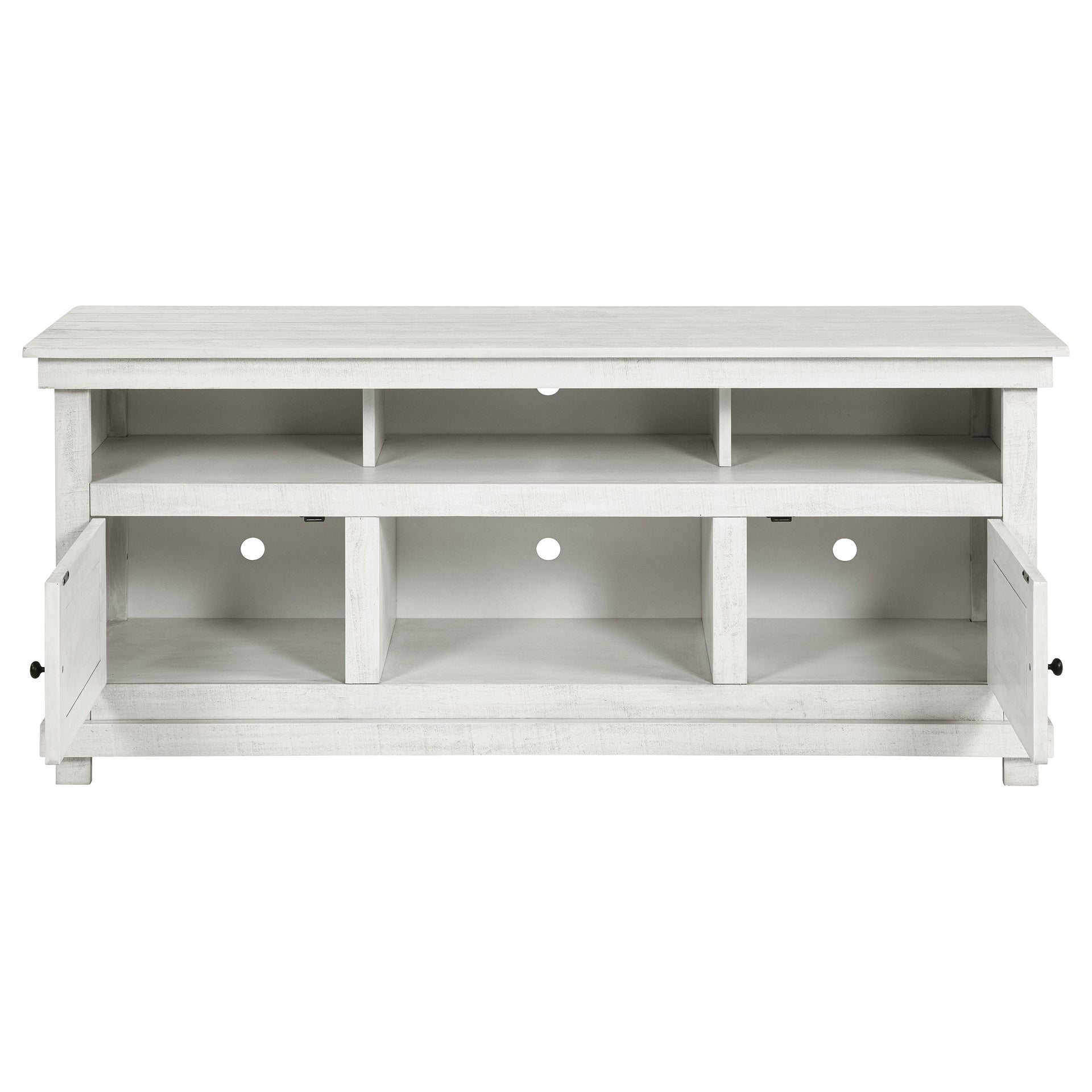 Castleton Distressed White 60-inch TV Stand Media Console