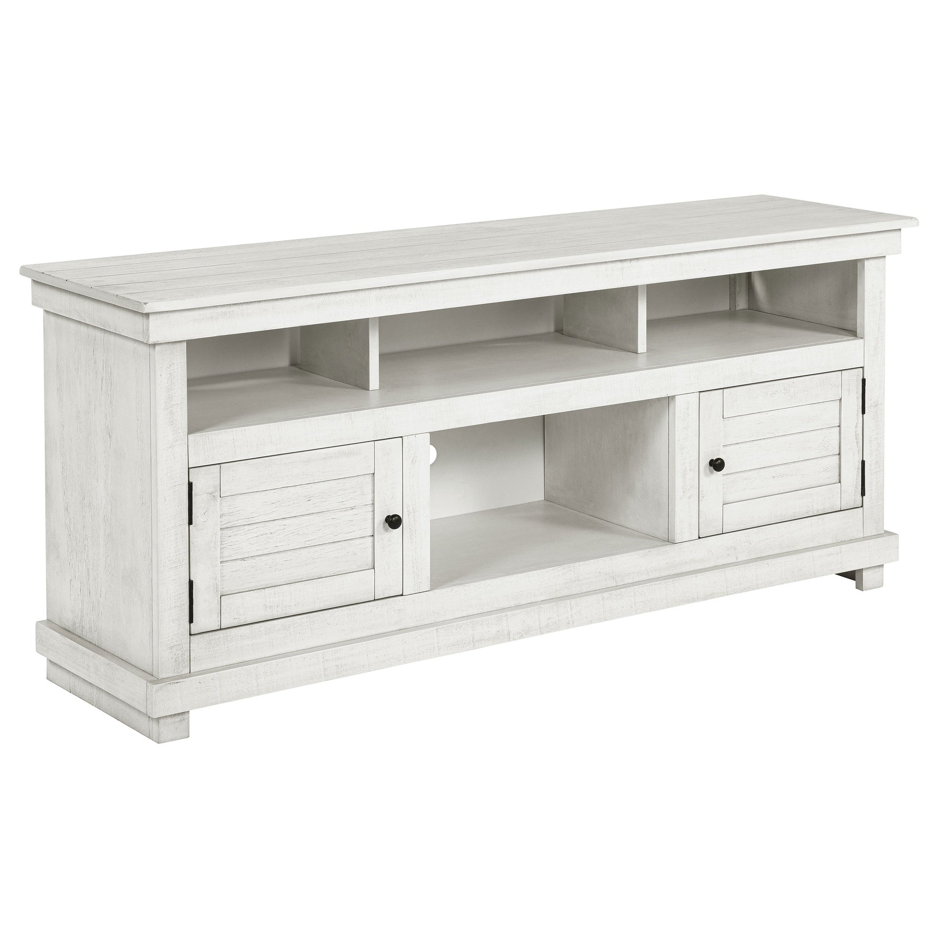 Castleton Distressed White 60-inch TV Stand Media Console