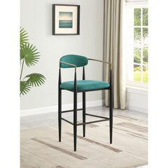 Renfroe Green Fabric Upholstered Bar Chair (Set of 2)