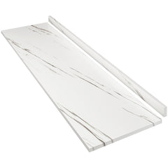 Laminate Countertop, Wood Plywood Sheets Table Top for DIY, Kitchen Countertop, Washer Dryer Counter Top, Office Desk Top, 96" L x 25.56" W x 0.75" D (Marble Texture)