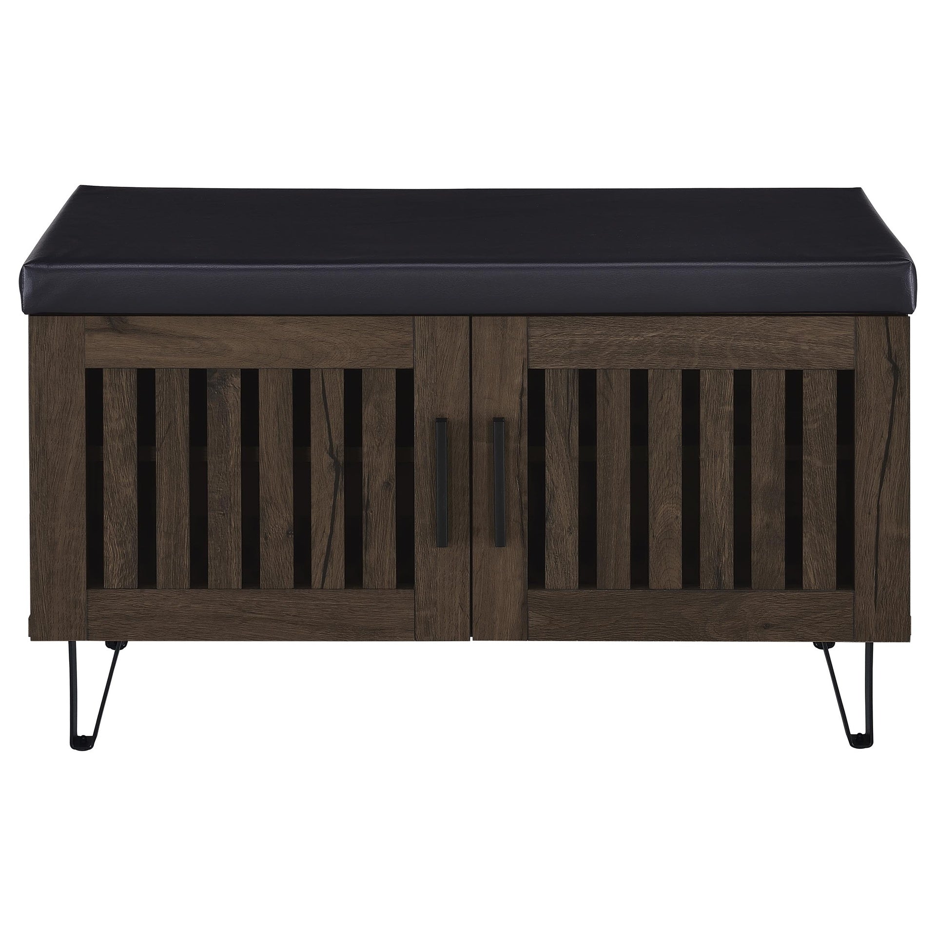 Clackamas Smoked Oak 2-door Storage Bench