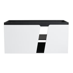 40'' Floating Wall-Mounted Bathroom Vanity & Soft-Close Cabinet Door(Only Vanity ,without Basin)