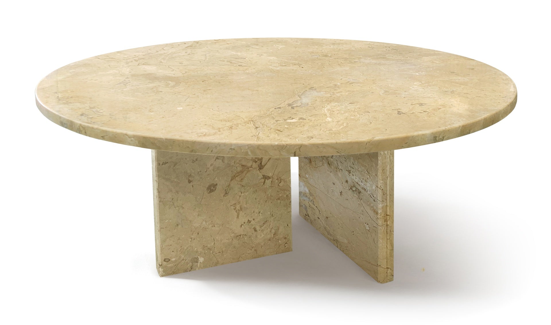 Gold Yellow Beige natural marble coffee table, small table,living room table, natural stone, Ø27.6 h12.6 Inch/Ø70 h32 cm, genuine marble, real marble
