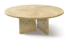 Gold Yellow Beige natural marble coffee table, small table,living room table, natural stone, Ø27.6 h12.6 Inch/Ø70 h32 cm, genuine marble, real marble